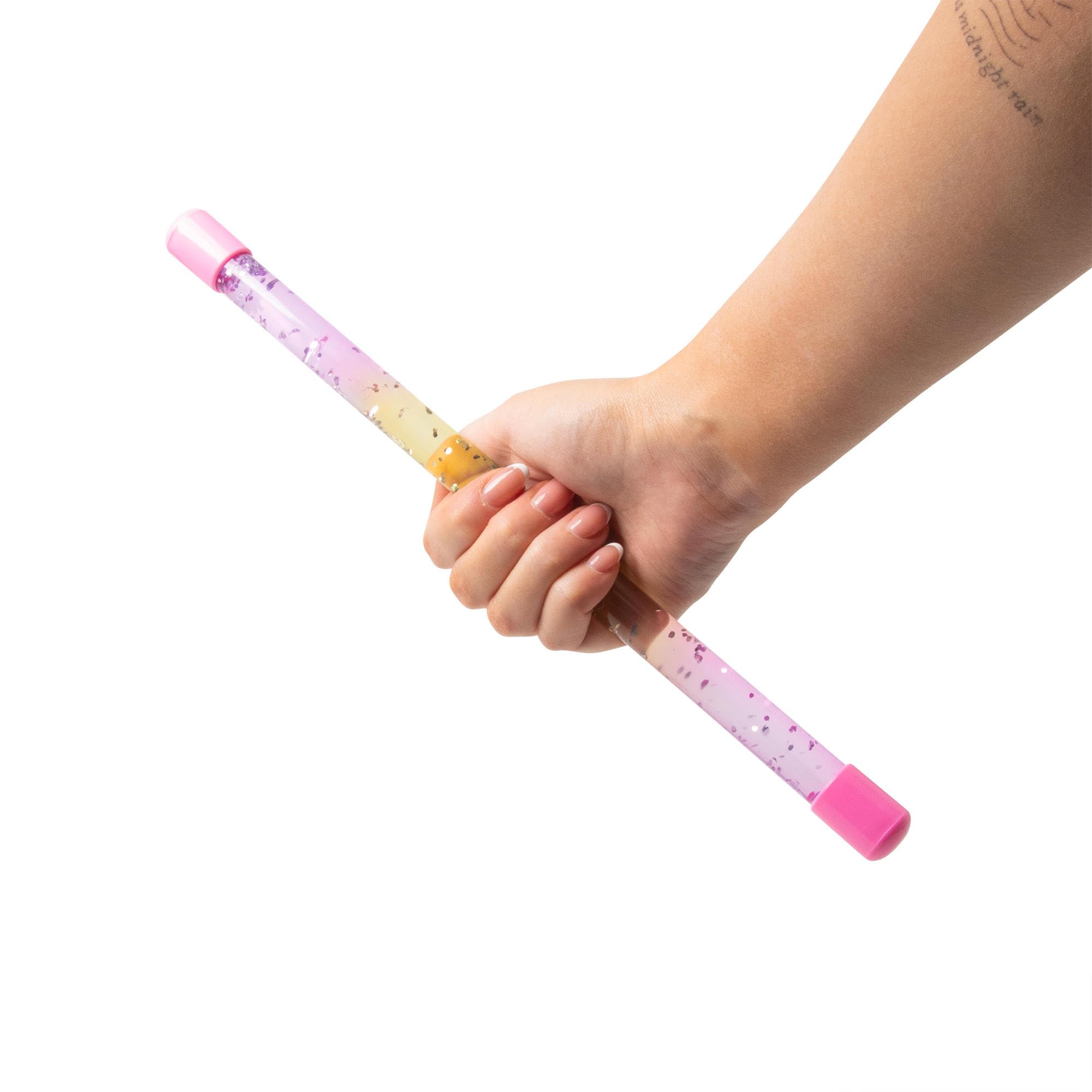 RGL Sensory Fidget Stick - Rainbow Glitter Swirling Calming Toy for Focus and Relaxation