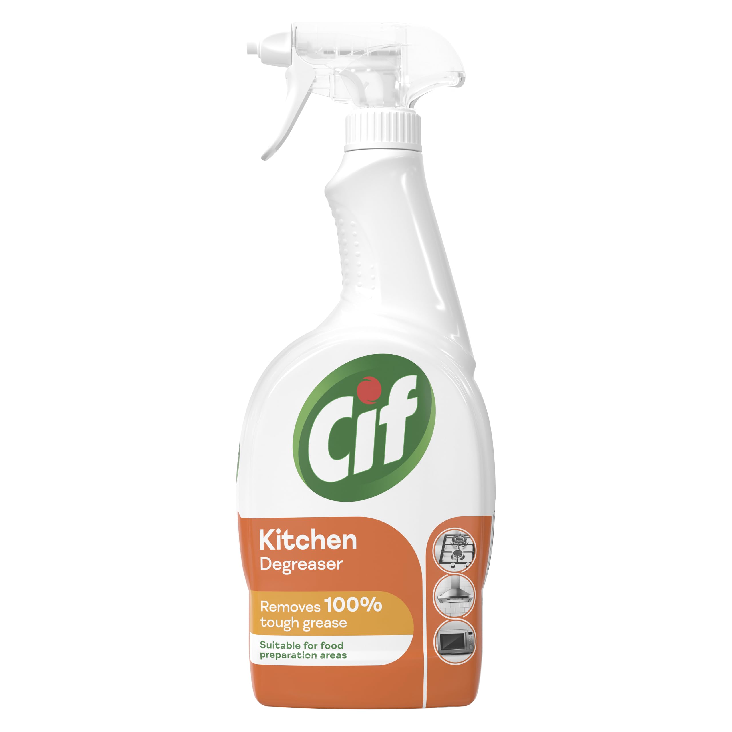 Cif Cleanboost Kitchen Spray - 100% Tough Grease Removal | 700 ml | Orange Scent 1