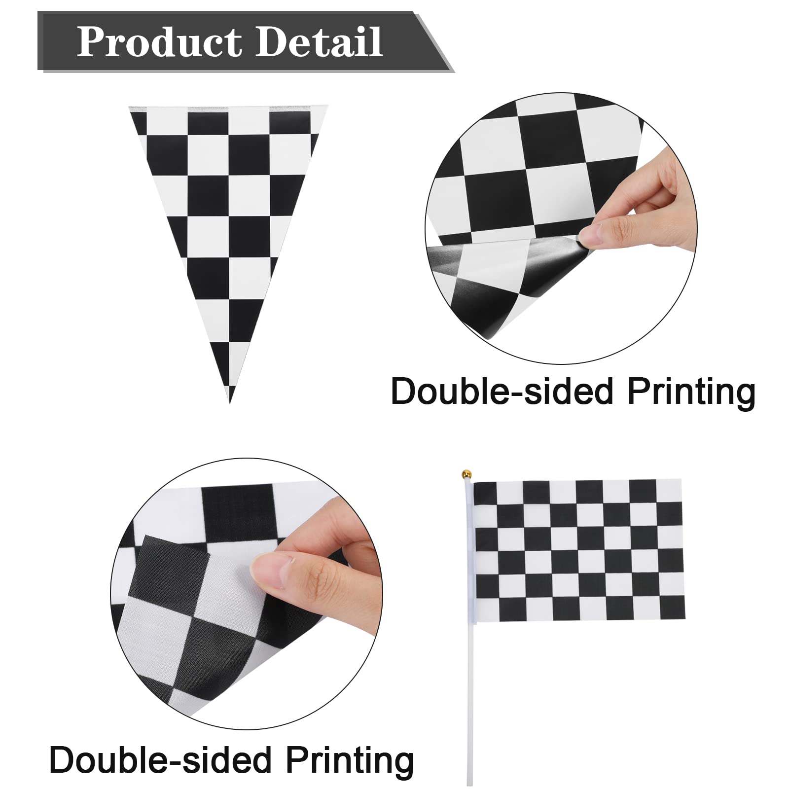 Tatuo Race Car Party Decorations Set - 12 Pieces | Racetrack Mat & Banners | Polyester 5