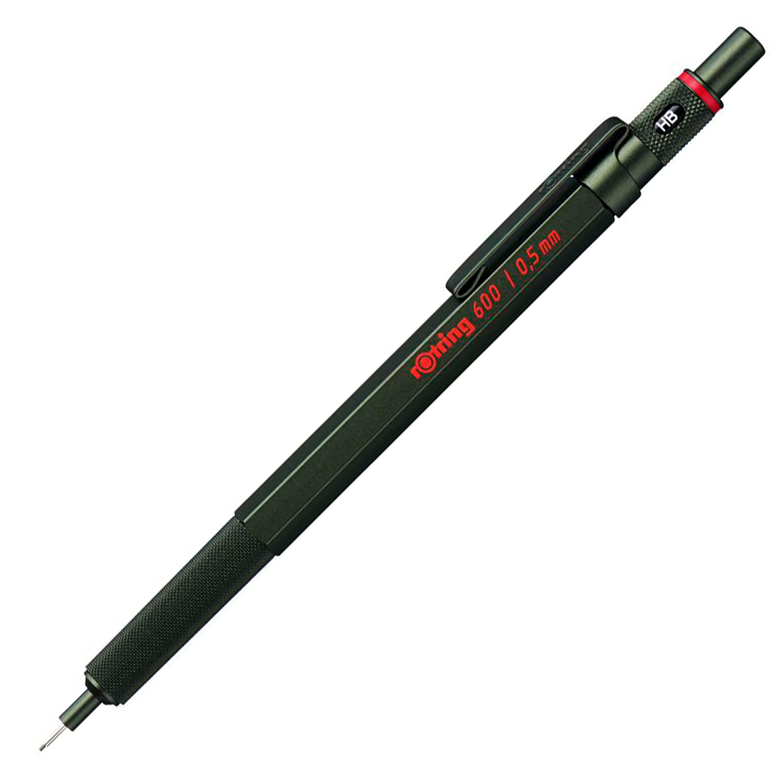 rOtring 600 Mechanical Pencil - HB 0.5mm | Green All-Metal Body | Hexagonal Barrel
