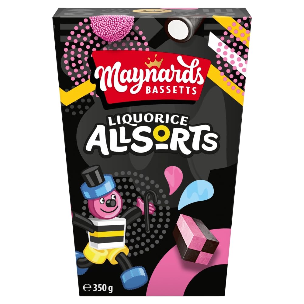 Maynards Bassetts Allsorts Assorted Liquorice Sweets Gift Box 350g
