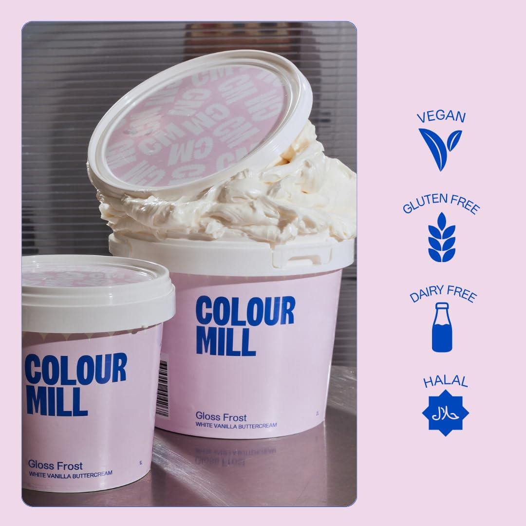 Colour Mill - Gloss Frost White Buttercream Swiss Meringue Style 1 Liter