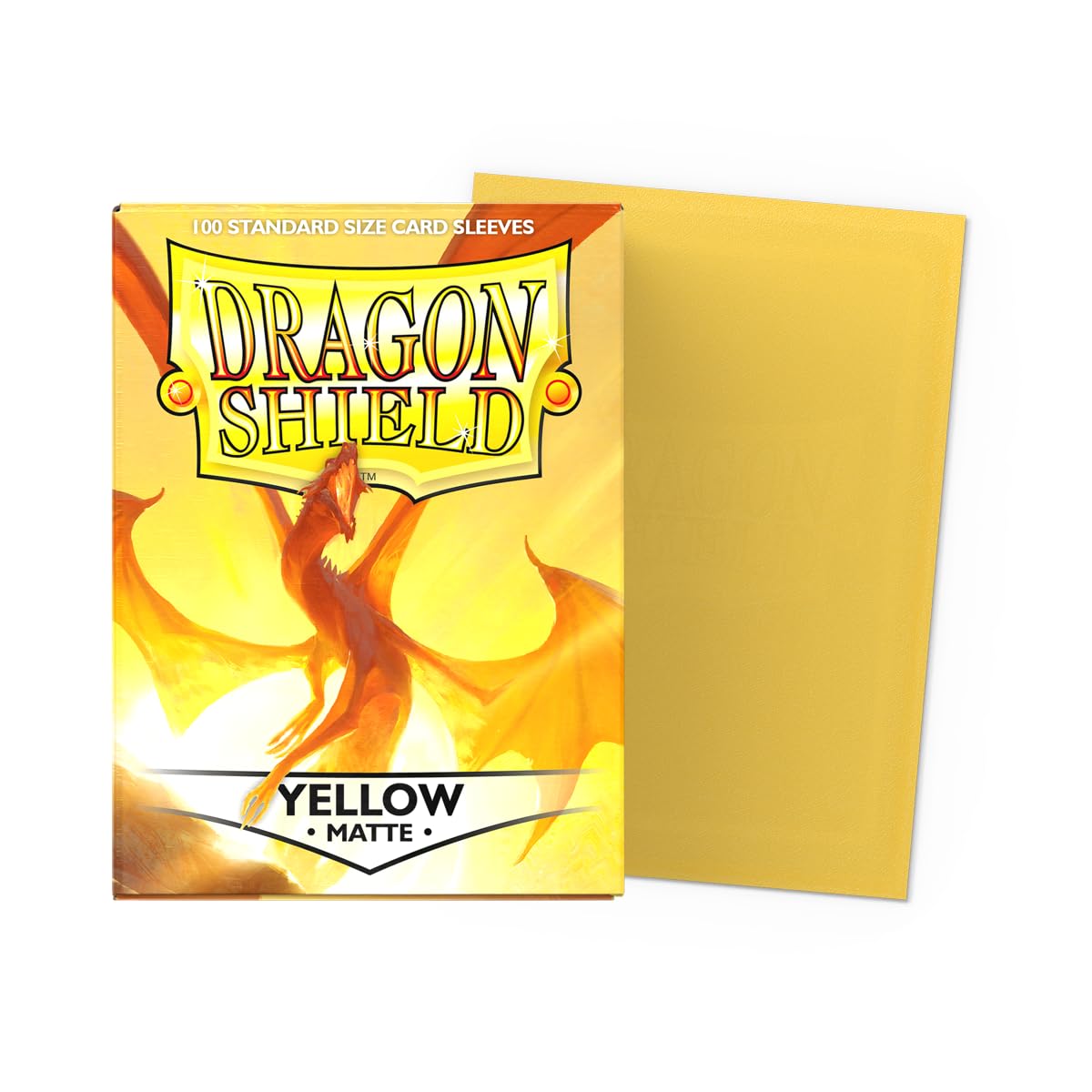 Dragon Shield Matte Yellow Card Sleeves by Arcane Tinmen ApS (Pack of 50) 4