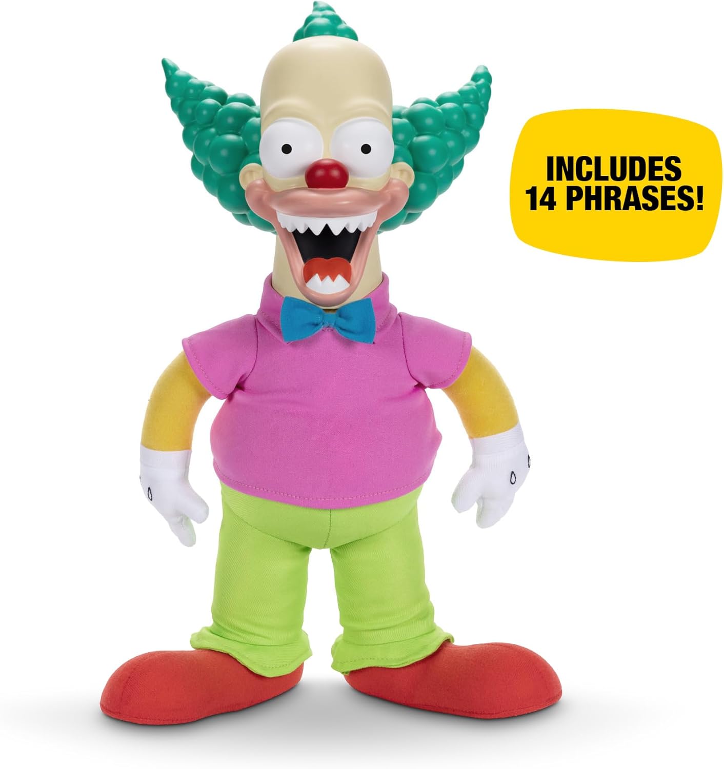 The Simpsons Talking Krusty Doll Plush - 16" Tall, Pull-String Interactive Toy by Jakks Pacific 3