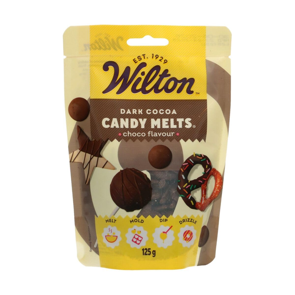 Wilton - Candy Melts Dark Cocoa Chocolate Flavour Melting Wafers 125g