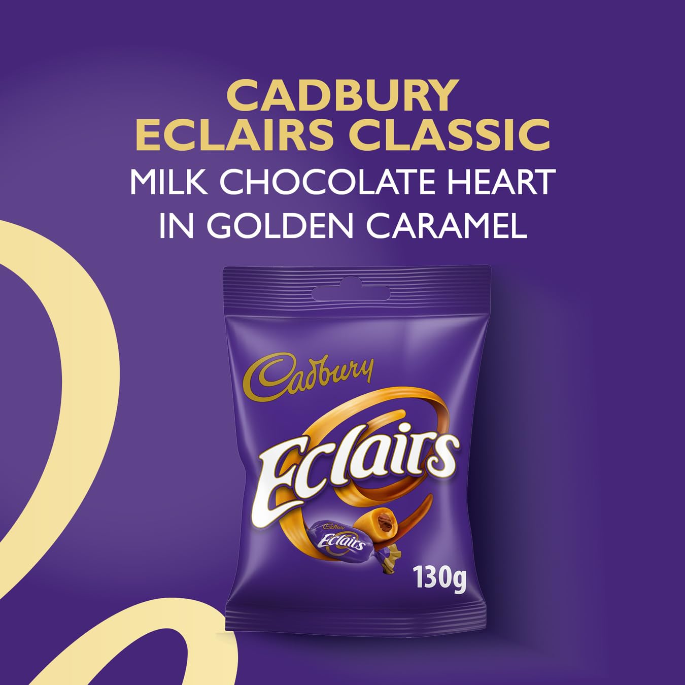 Cadbury Eclairs Chocolate Bag, Caramels with Milk Chocolate Centres, 12-Pack