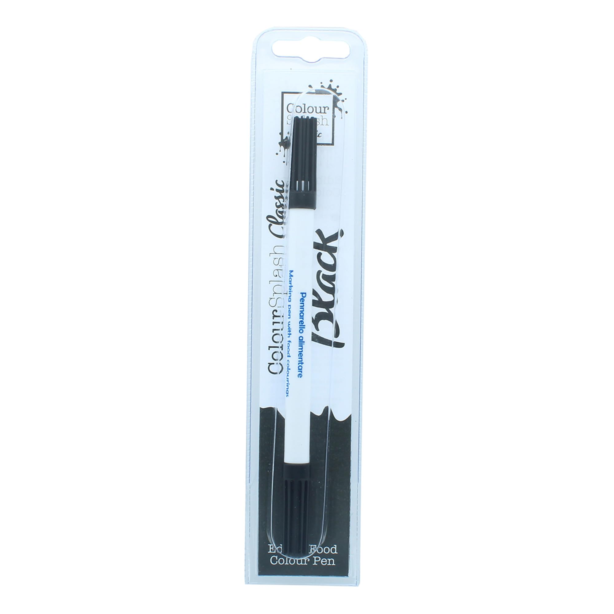 Colour Splash Edible Food Colouring Pen - Dual Tip Icing Pen for Cakes | Black | 2ml 1