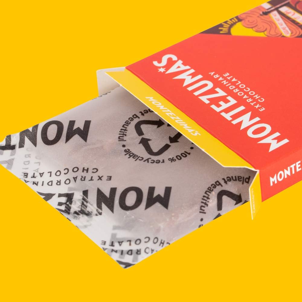 Montezuma's Chilli Bonkers 74% Cocoa Dark Chocolate Bar with Organic Chilli - Vegan, Gluten-Free, 90g