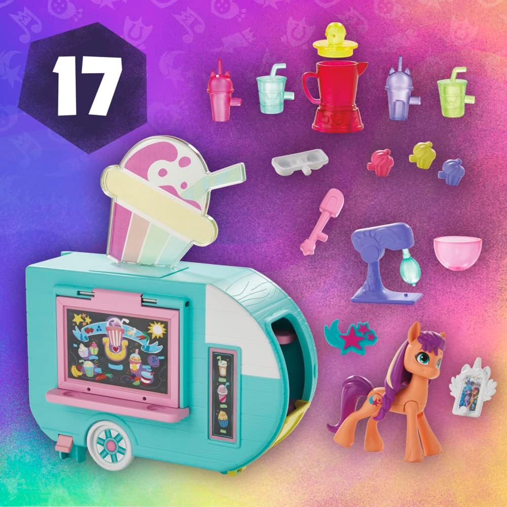 My Little Pony Sunny Starscout Smoothie Truck - Interactive Playset for Kids 5+
