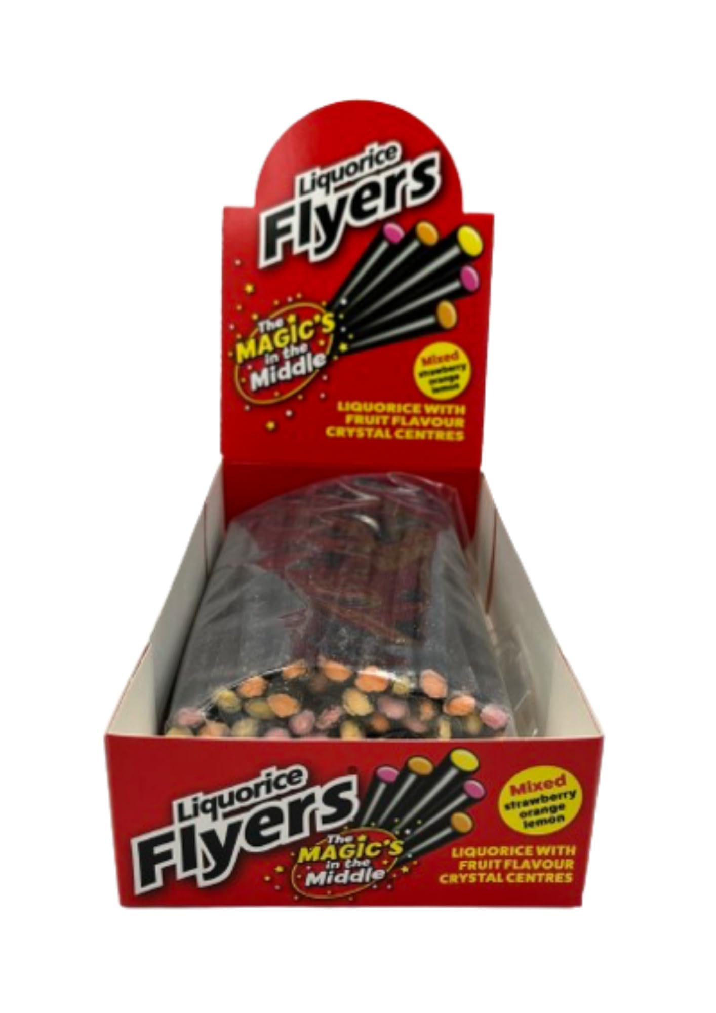 Stockley's Giant Liquorice Flyers - 40 Assorted Flavours | Chewy Liquorice with Fruit Crystal Centre | Vegan Sweets 3