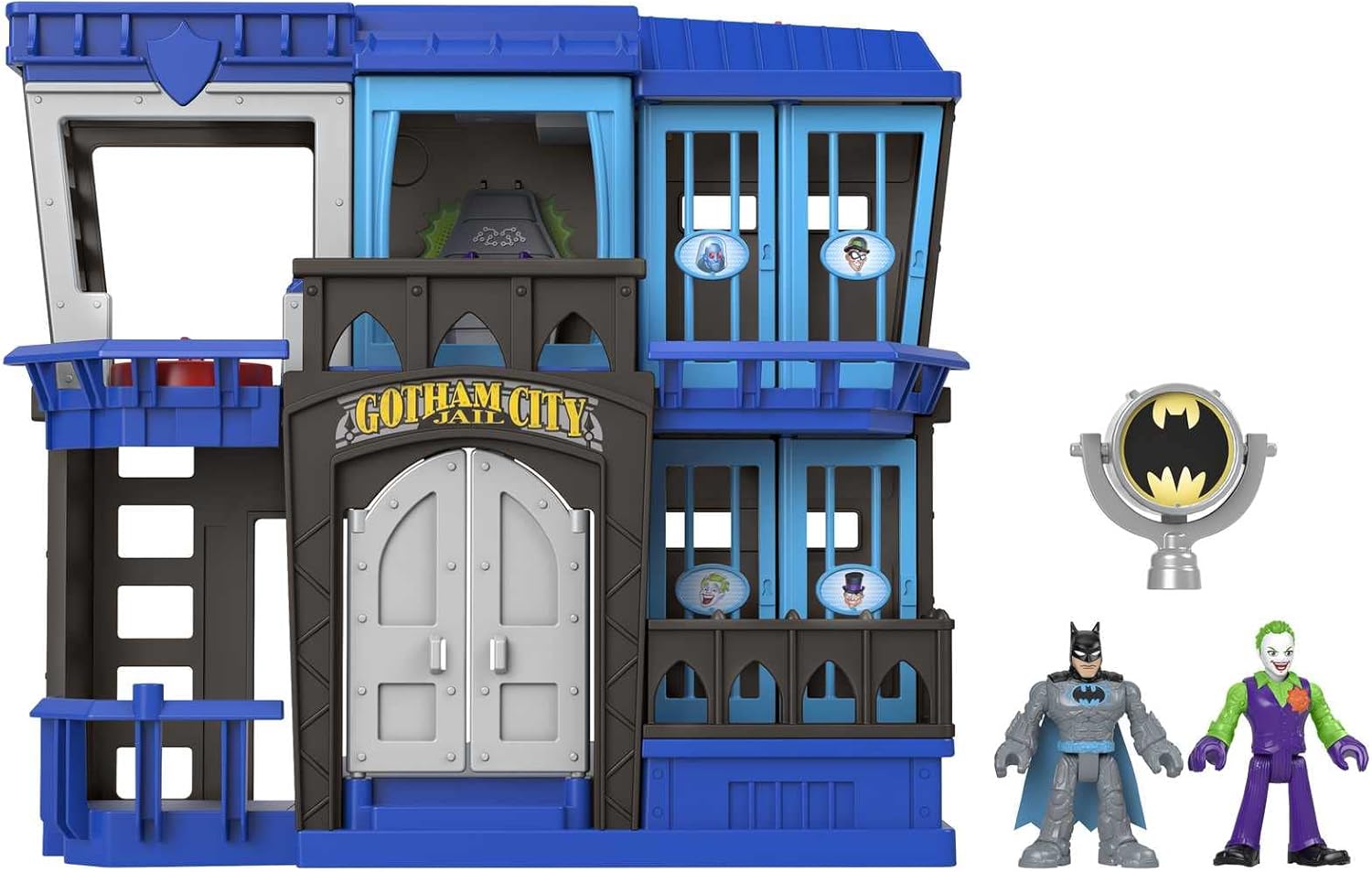 Fisher-Price Imaginext DC Super Friends Gotham City Jail Recharged - Action Playset for Ages 3-8