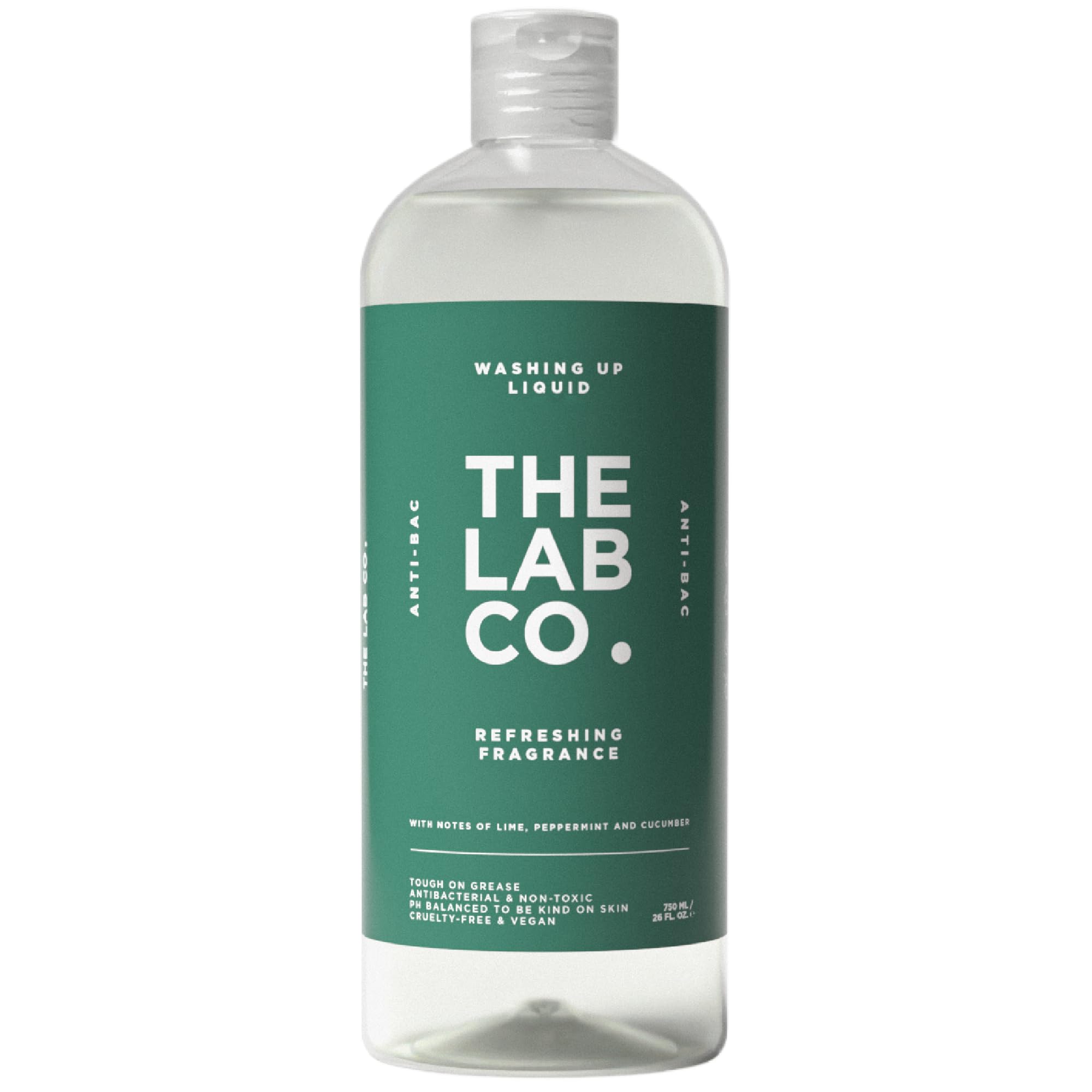 The Lab Co. Antibacterial Washing-Up Liquid - Tough on Grease, Gentle on Skin | 750 ml