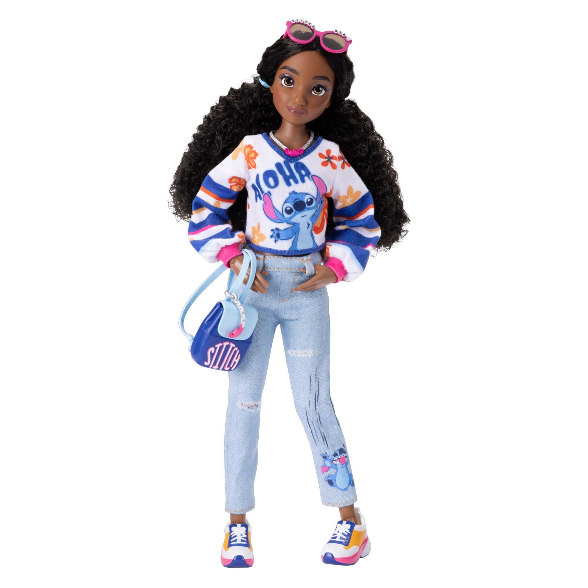 Disney ily 4EVER Stitch Fashion Doll - 11.5" Tall with Kinky Hair & Mix-and-Match Outfits
