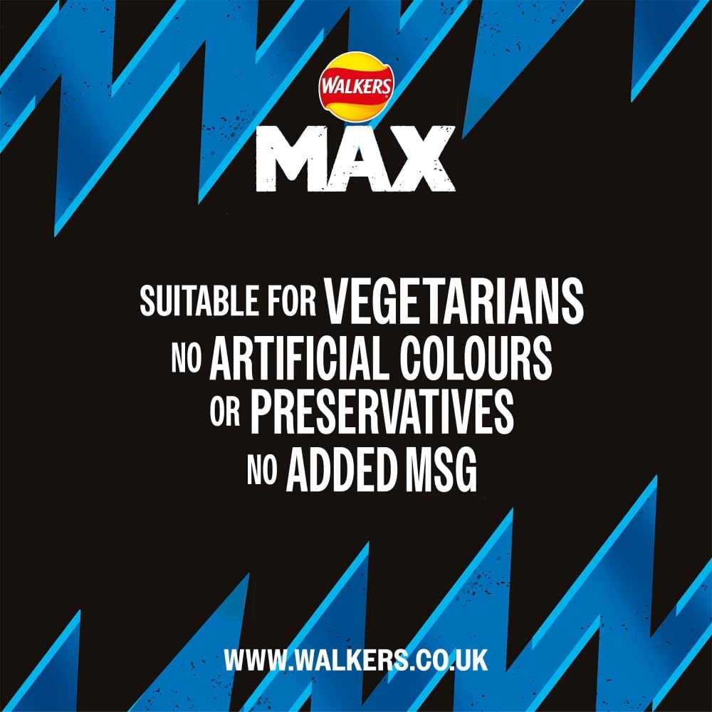 Walkers Max Cheese & Onion Crisps 50g (Pack of 24) 4
