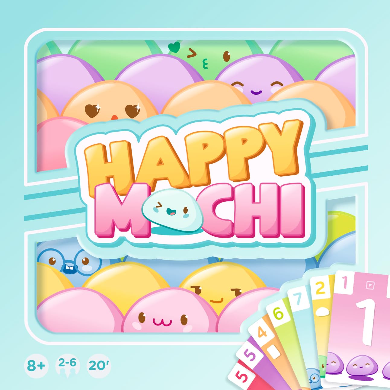 Zygomatic Happy Mochi Family Card Game for 2-6 Players, Ages 8+