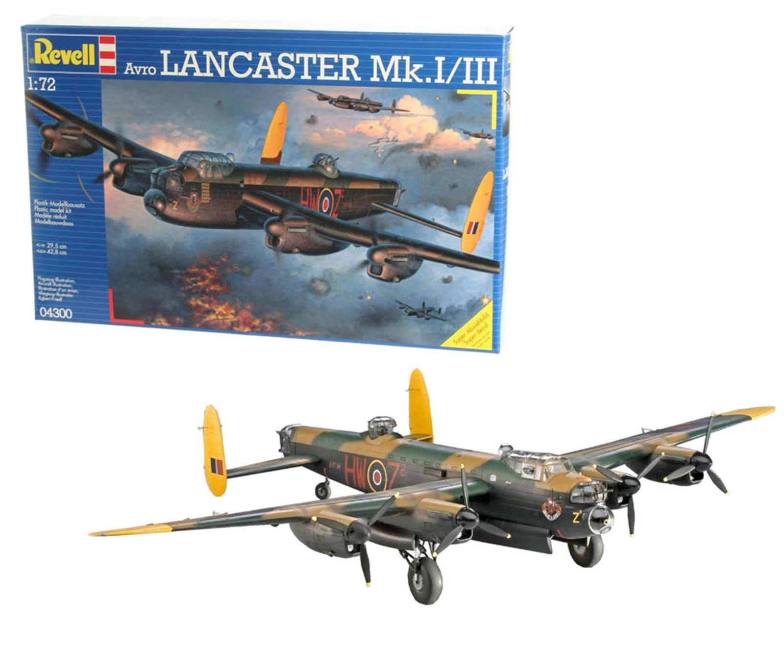 Revell Lancaster Mk.I/III 1:72 Scale Plastic Model Kit - Detailed Aircraft Building Set