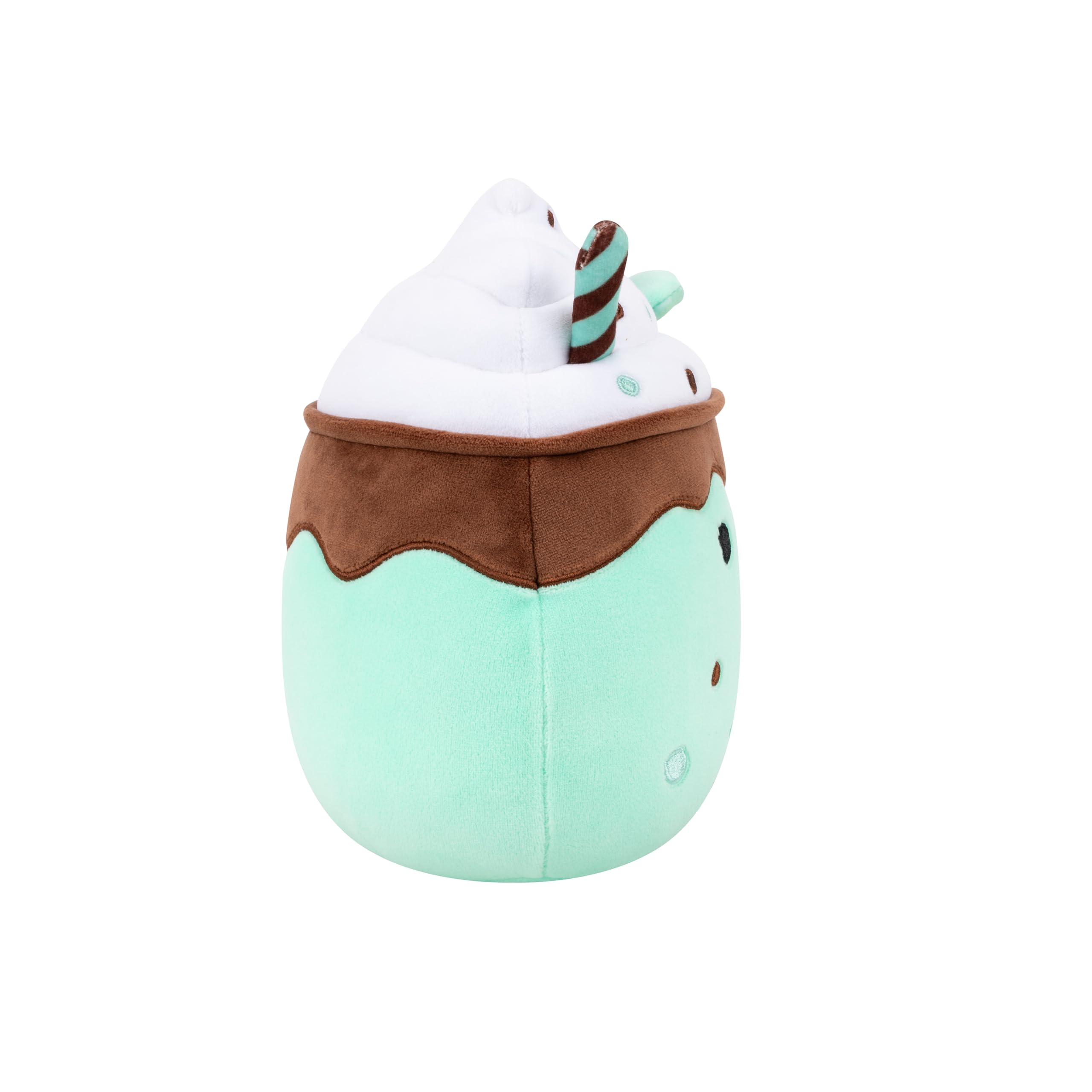 Squishmallows Monique the Mint Chocolate Chip Milkshake - 7.5" Plush Toy for Kids 3+