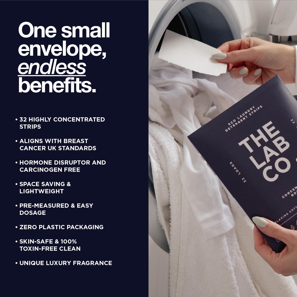 The Lab Co. Laundry Detergent Strips | Eco Ultra-Concentrate | Relaxing Scent | 32 Count 6