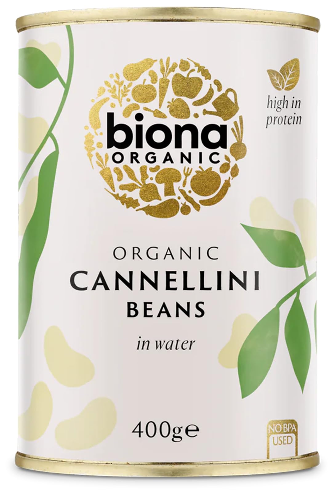 Biona Organic Cannellini Beans in Water, 400g