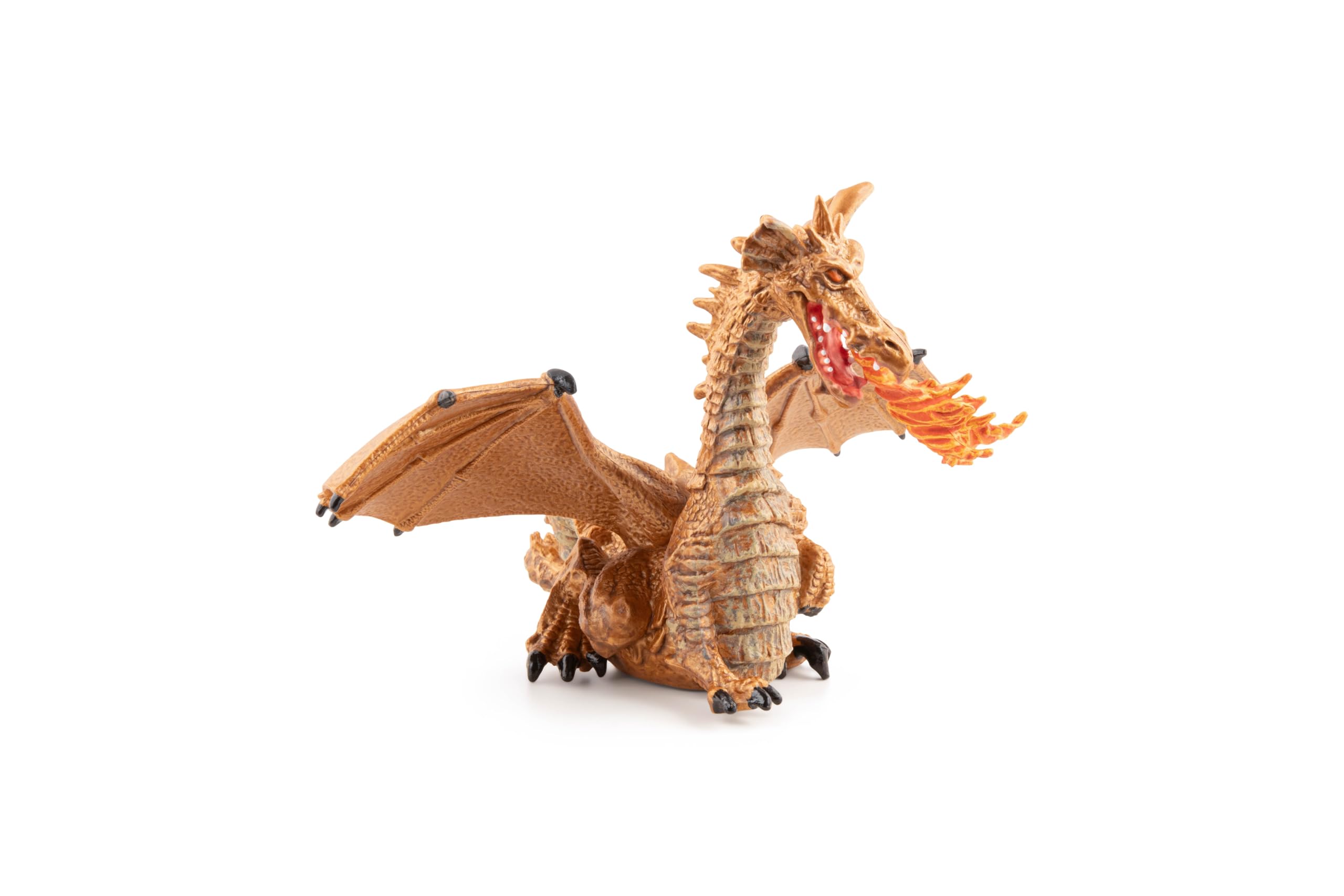 Papo 39095 Gold Dragon with Flame - Enchanted World Fantasy Figure for Kids 3+ 4