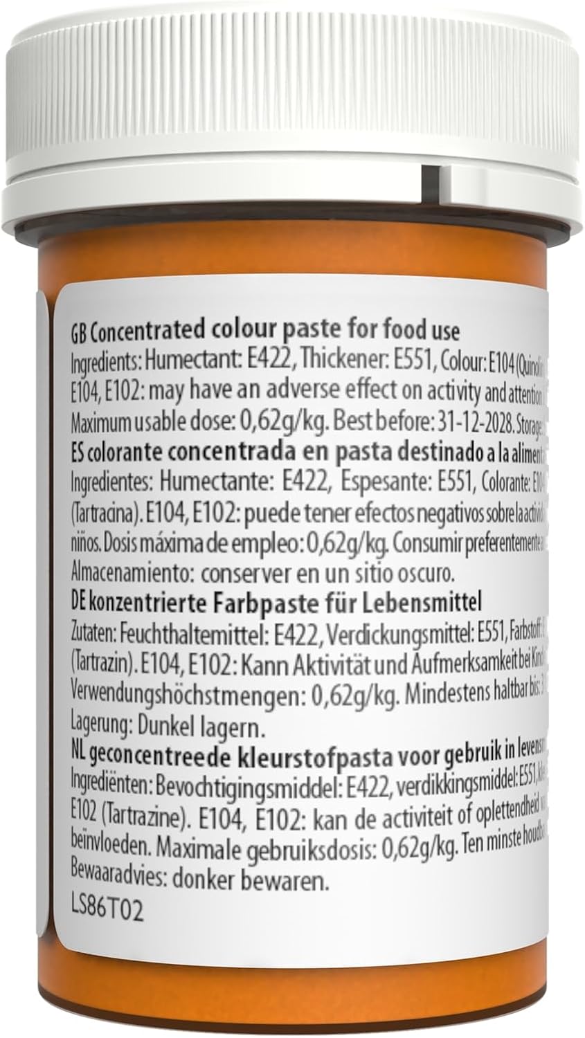 Sugarflair - Spectral Canary Yellow Food Colouring Paste (25g)