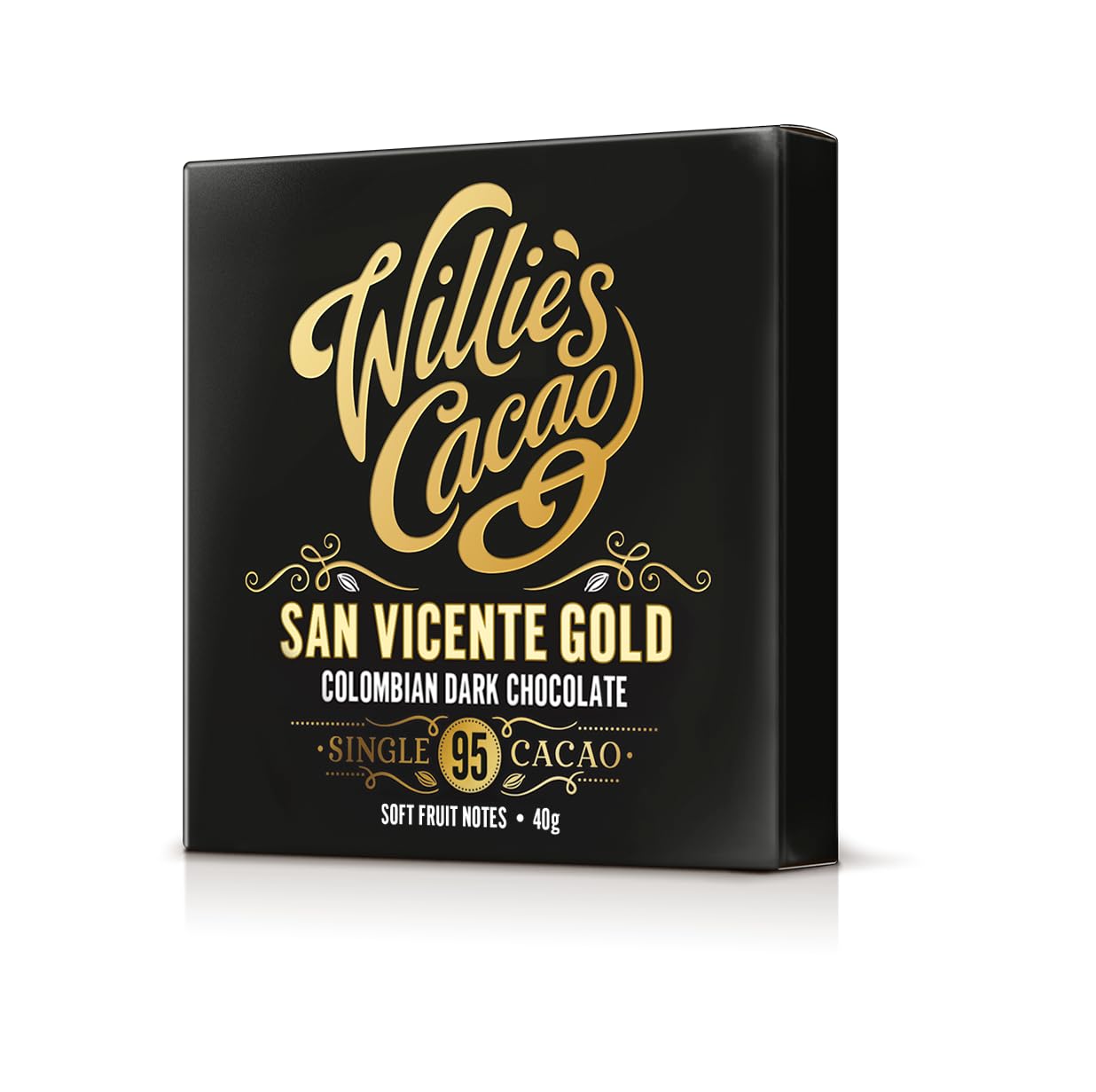 Willie's Cacao - 95% San Vicente Dark Chocolate Bar - 40g - Soft Fruit Notes