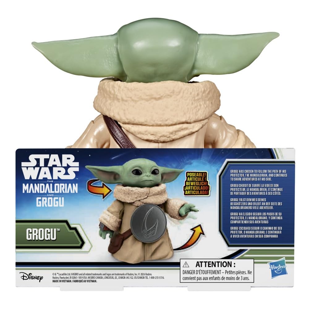 Star Wars Grogu Action Figure - 16.5-cm Scale | Poseable | Film-Inspired Deco 4