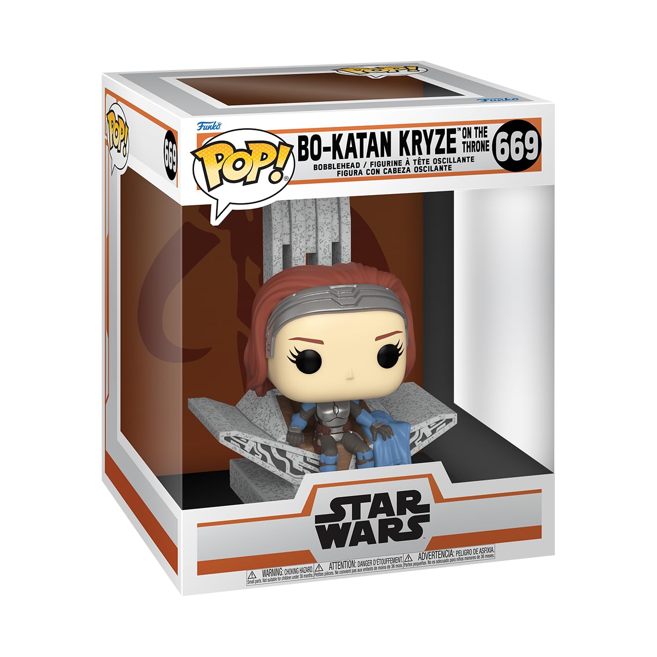 Funko Pop! Star Wars: The Mandalorian - Bo-Katan Kryze with Throne Deluxe Vinyl Figure