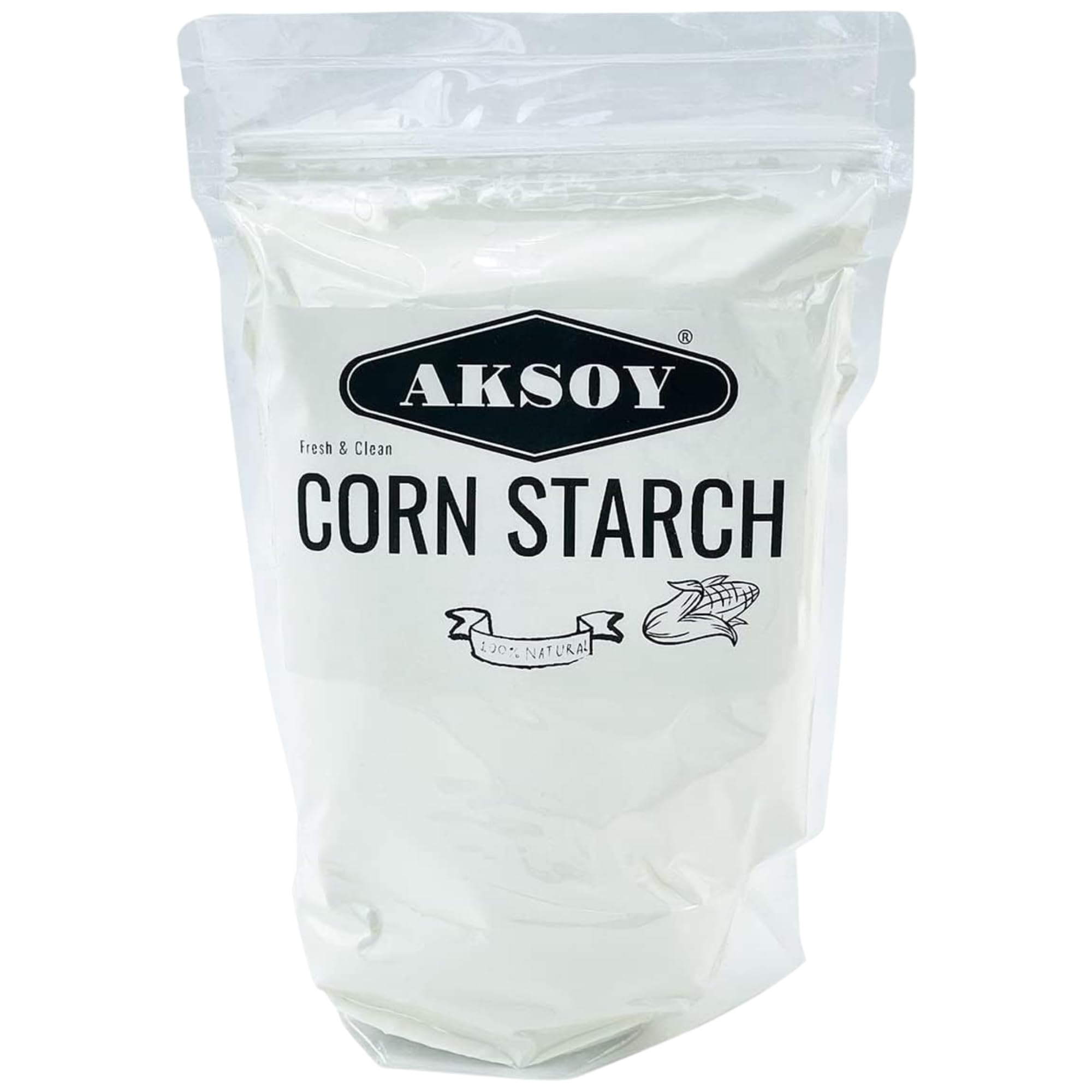 AKSOY 100% Pure Corn Starch - 1.25 KG Airtight Container | Vegan Thickener for Gravy, Pies & Puddings 1