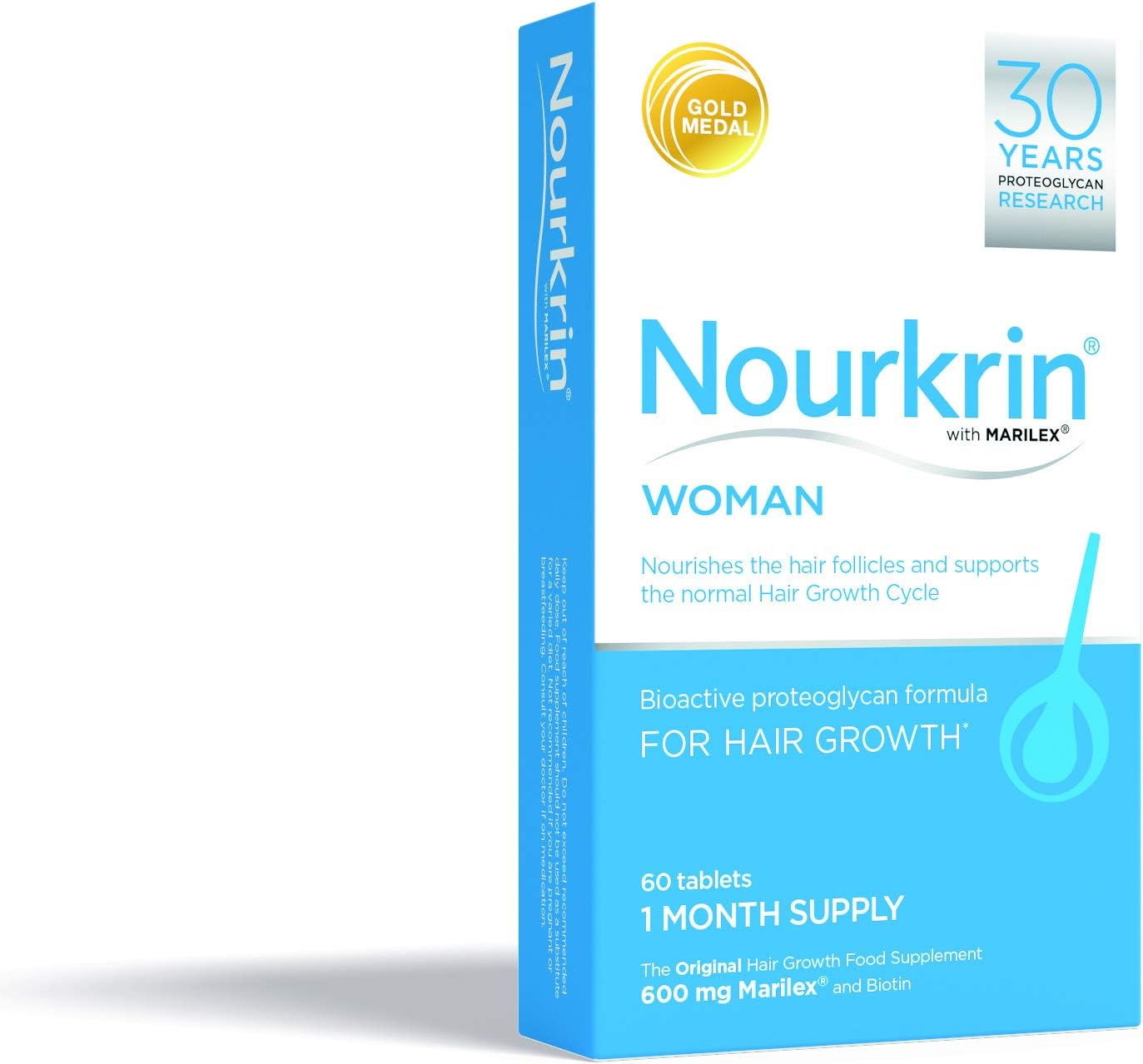 Nourkrin Woman Tablets (1 Month Supply), Multicoloured, 60 count 13