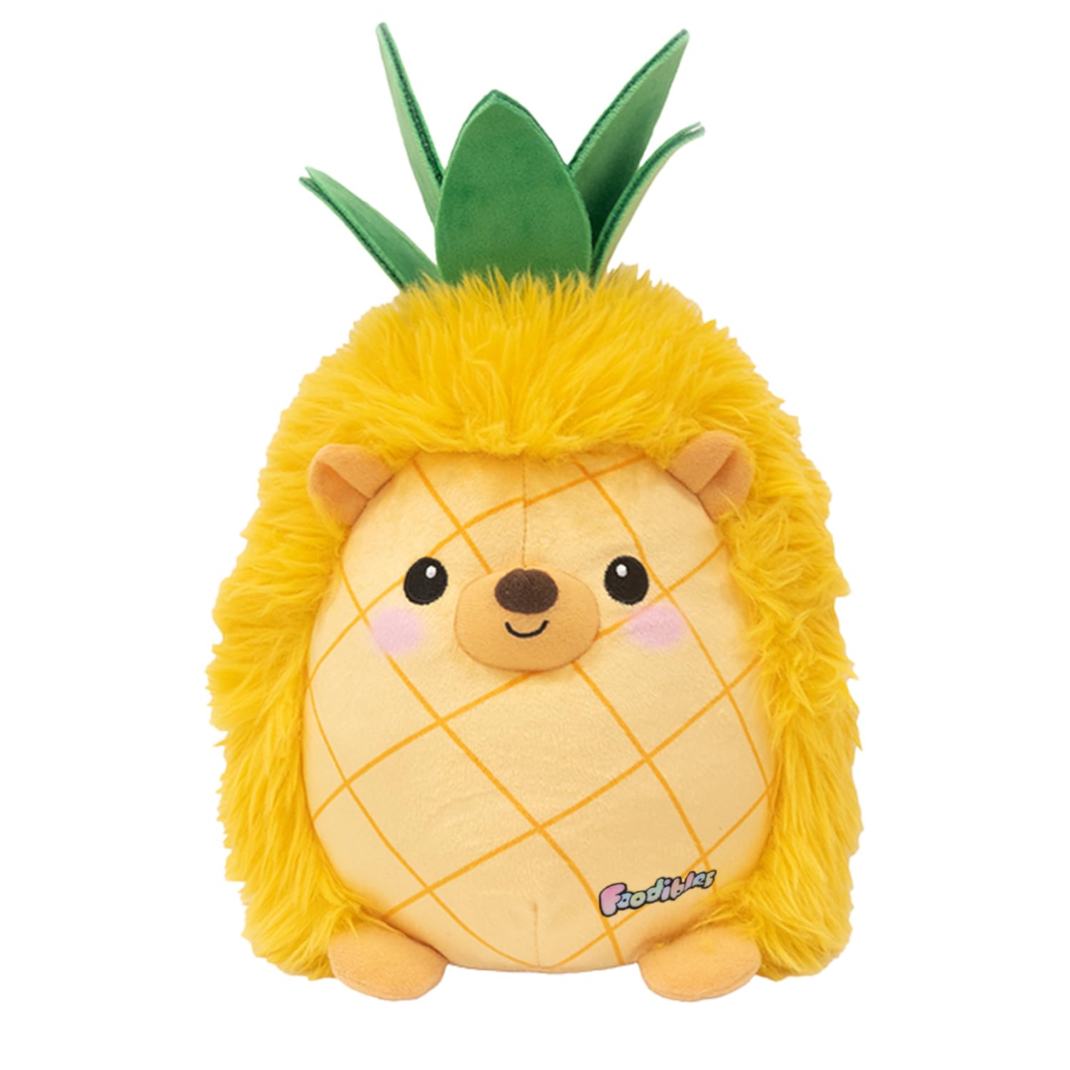 FOODIBLES Pineapple Hedgehog Soft Cuddly Scented Plush Toy | Approx. 20cm High | Recycled Materials