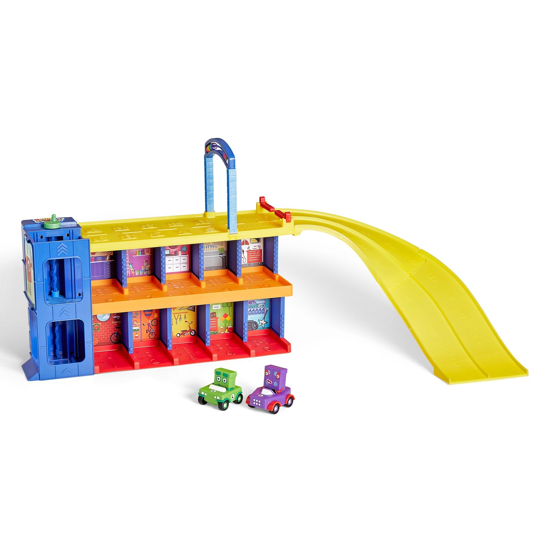 Learning Resources Numberblocks Counting Car Garage - Educational Playset with Moving Parts & Sounds, Ages 3+