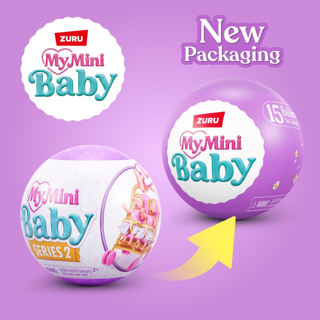 ZURU MY MINI My Mini Baby Series 2 Collectible Mystery Capsule Playset for Girls | 5 Surprises 4