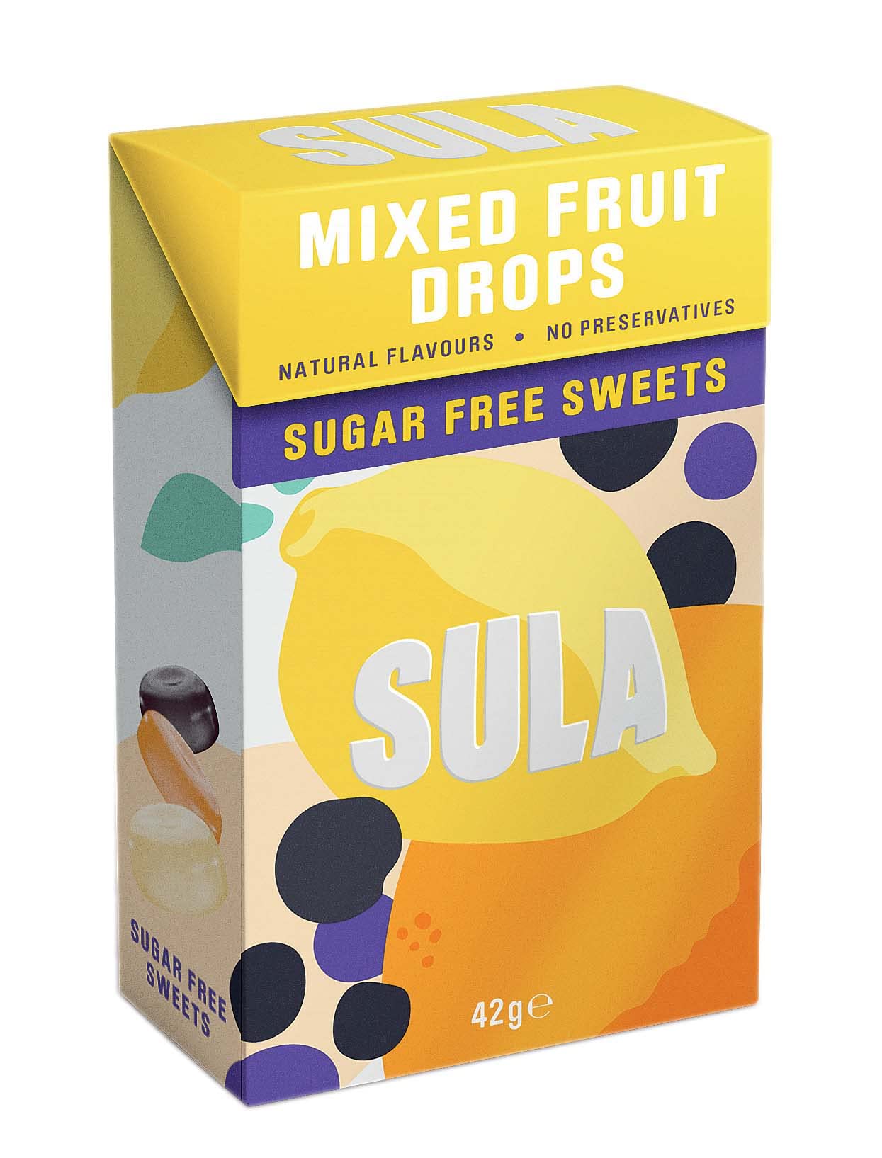 Sula Mixed Fruit Drops - Sugar Free Boiled Sweets (42 g)