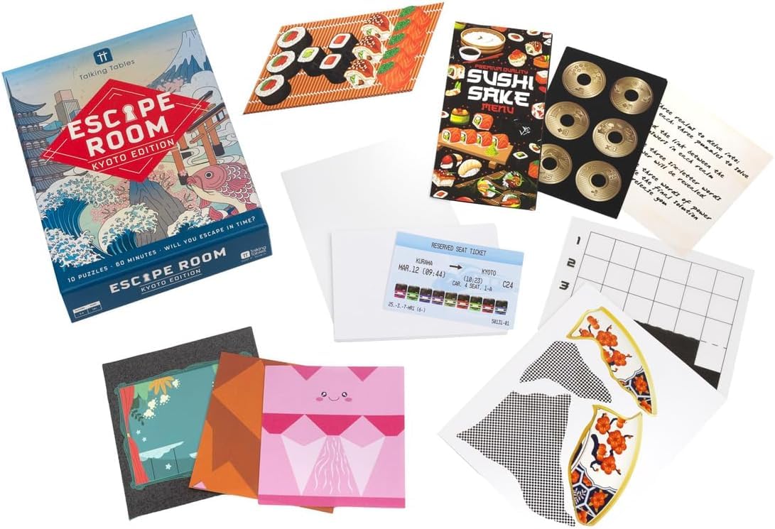 Talking Tables Host Your Own Escape Room Game Kyoto Edition - Interactive Puzzle Game for Families 12