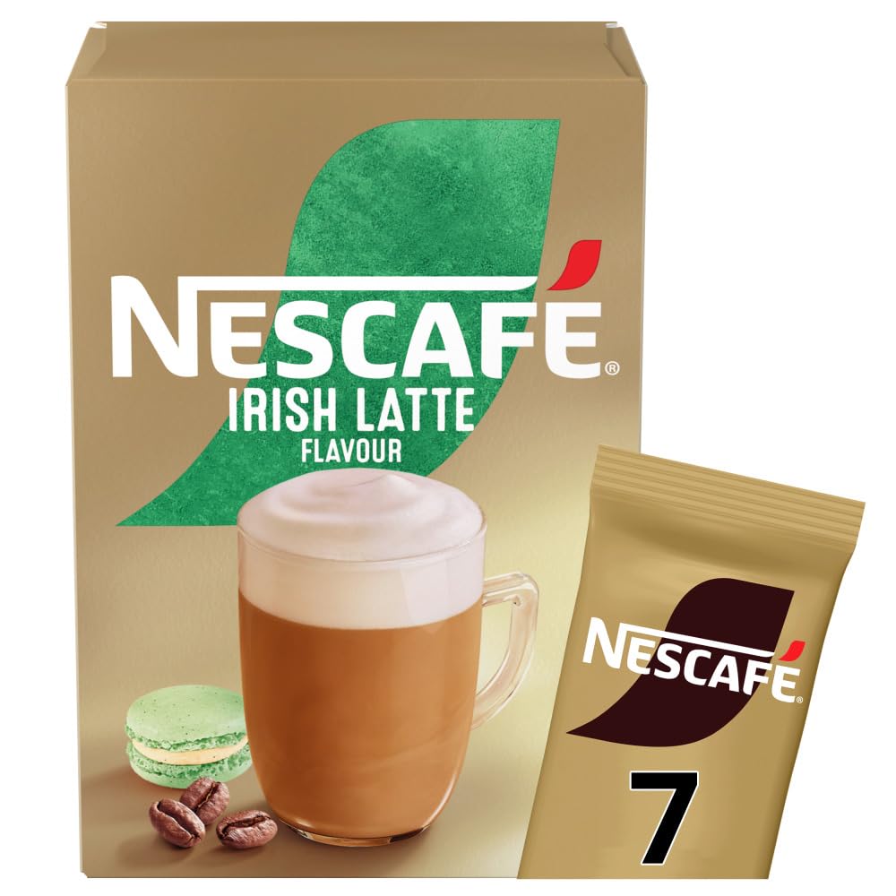 NESCAFÉ Irish Latte Instant Coffee 7 Sachets, 100% Responsibly Sourced