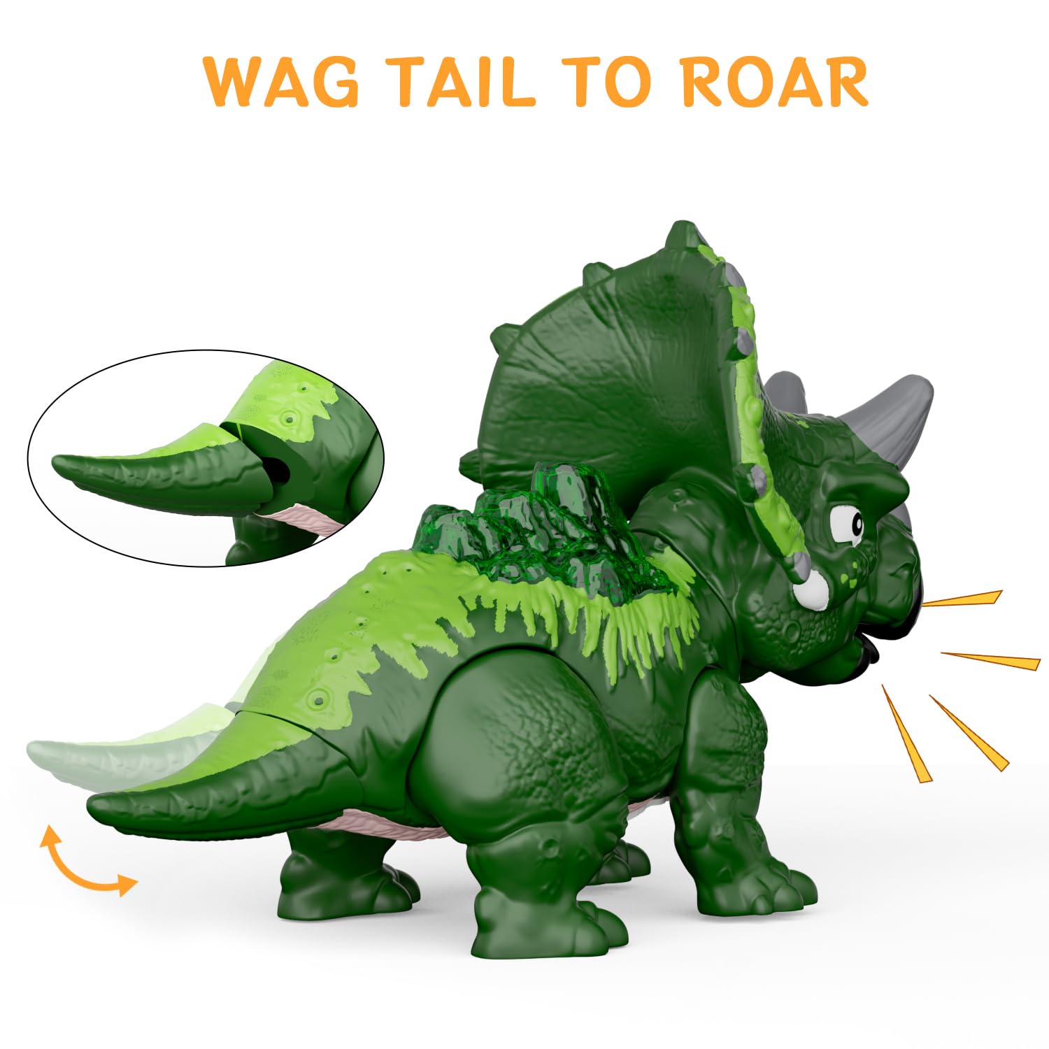 GizmoVine Dinosaur Egg - DIY Take Apart Green Triceratops Dinosaur Toy for Boys 3+ 10