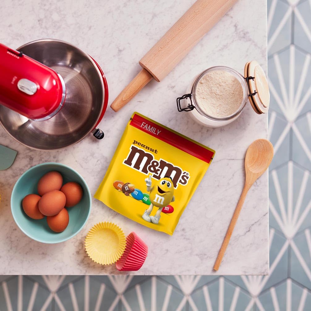 M&M's Peanut Chocolate Candy 400g Sharing Bag - Colorful Milk Chocolate Covered Roasted Peanuts