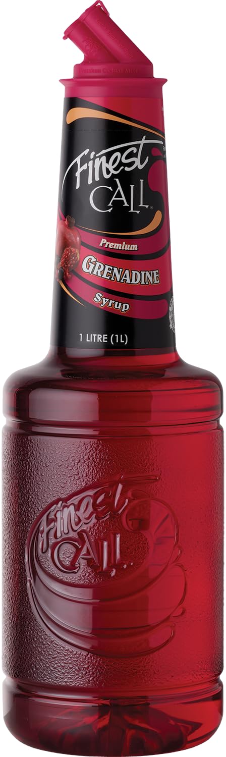 Finest Call Grenadine Syrup - Premium Pomegranate & Cherry Cocktail Mixer | 1 Litre
