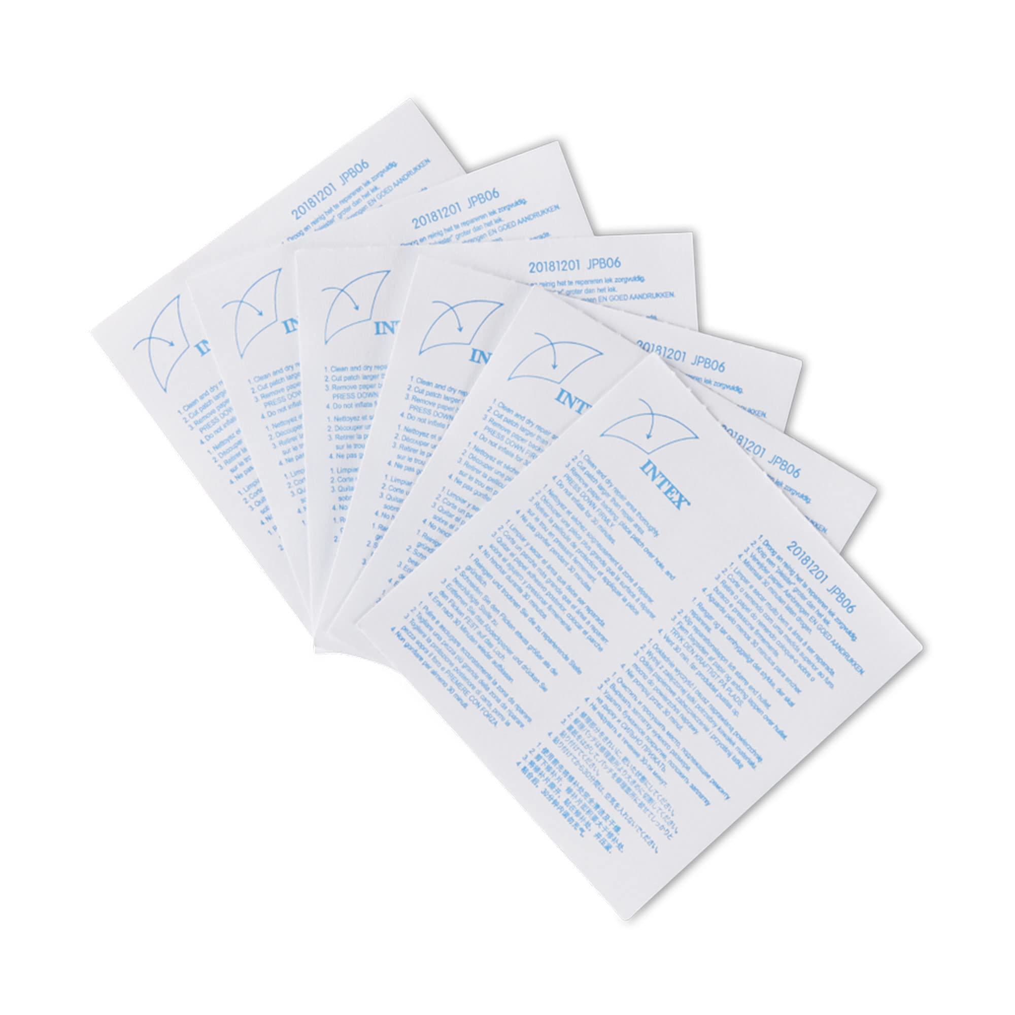 Intex Repair Patches - Waterproof Seal for Garden & Swimming Pools | Pack of 6 | Polyester