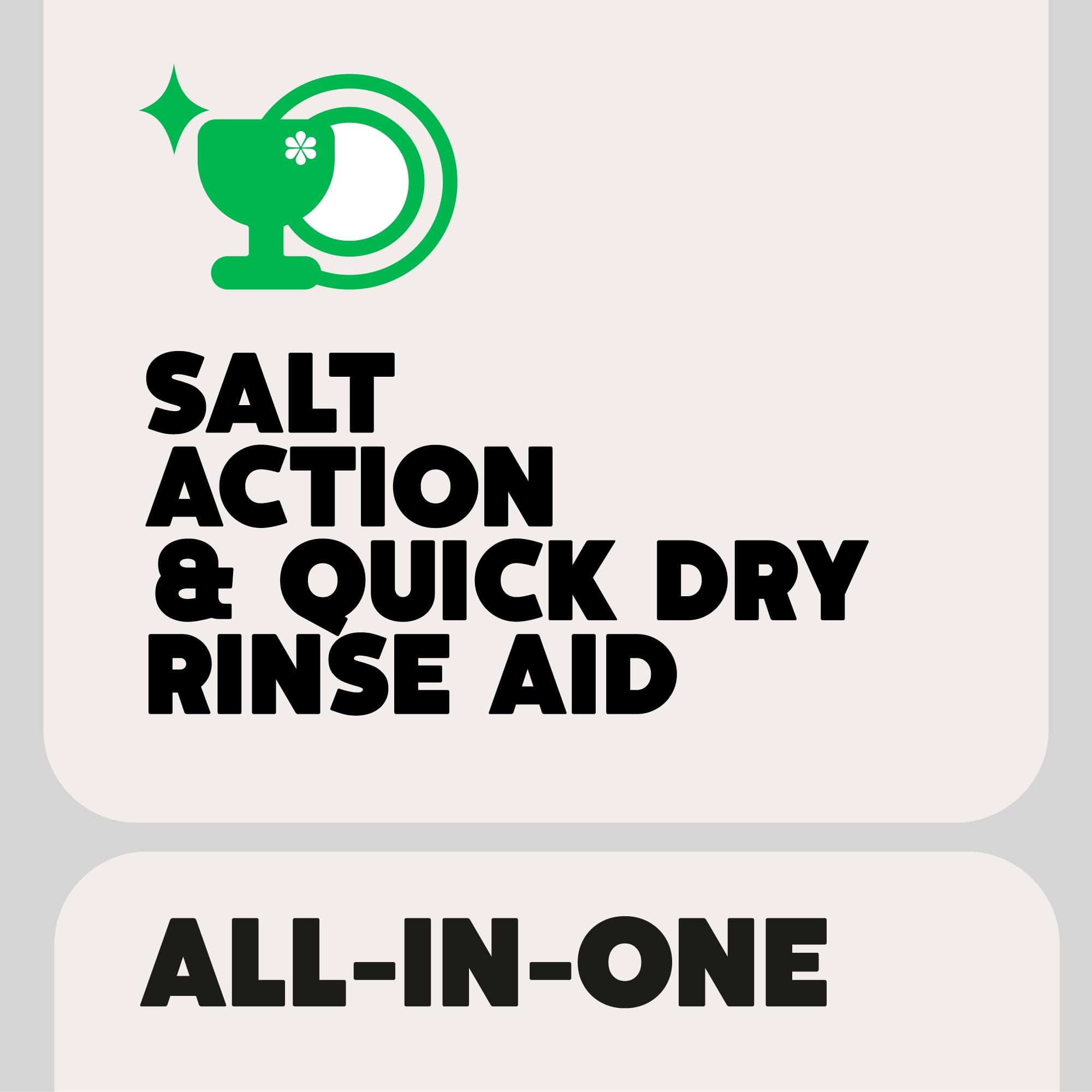 Ecover Zero Dishwasher Tablets, Salt & Rinse Aid - All-in-One Biodegradable Cleaning Solution 3