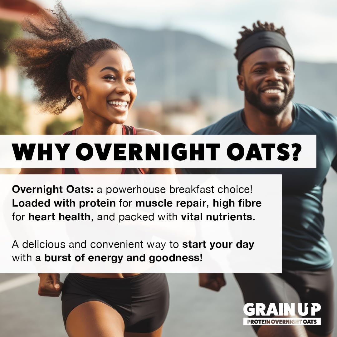 Grain Up Blueberry Muffin Overnight Oats - High Protein, Vegan, Gluten-Free | 300g
