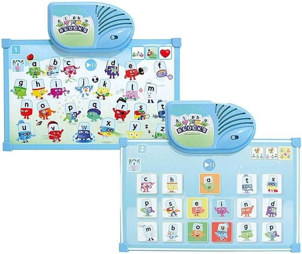 Alphablocks AN25 Clip & Learn Phonics Toy - Interactive Alphabet Learning for Toddlers 18M+
