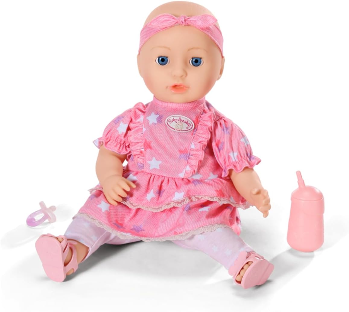 Baby Annabell Mia So Soft 710678 - 43cm Pink Doll with Soft Body & Real-Life Eye Features