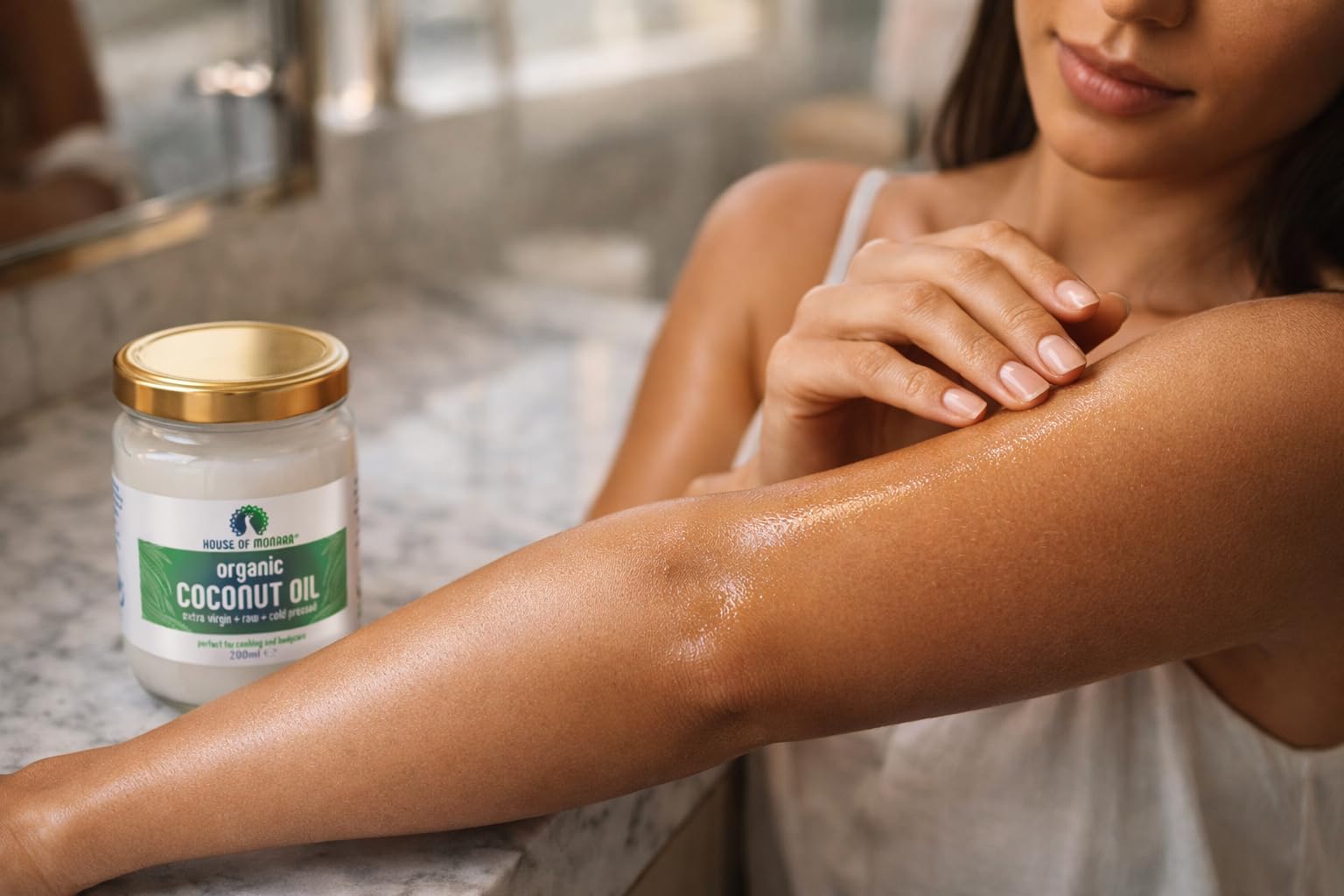 Monara Organic Extra Virgin Coconut Oil | Raw, Cold Pressed | 3 x 200ml (600ml Total)