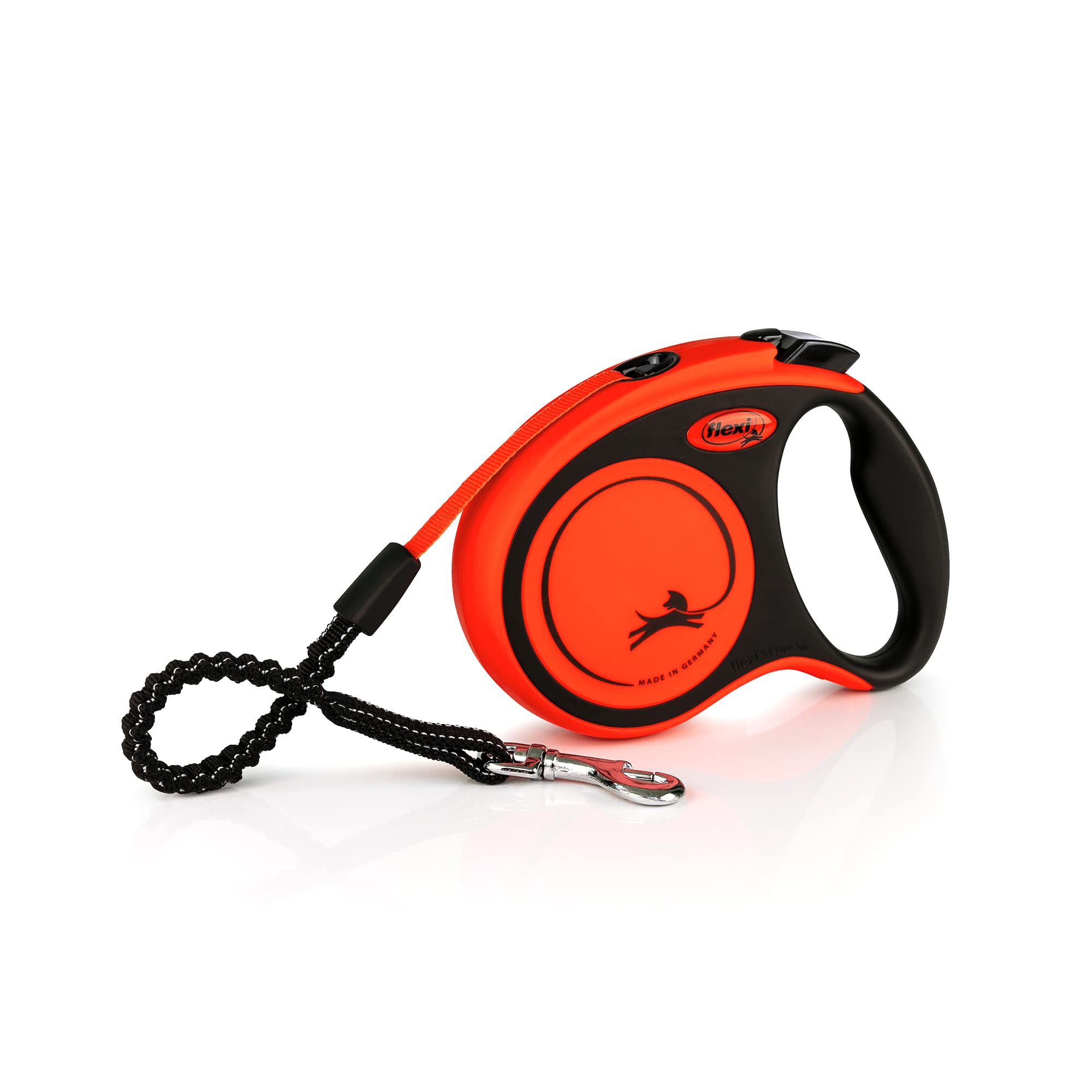 flexi Xtreme S Retractable Dog Lead - 5m Tape | Up to 20kg | Orange