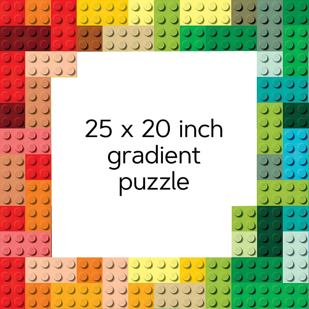 LEGO Rainbow Bricks Puzzle - 1000-Piece Gradient Challenge for Adults & Kids 11