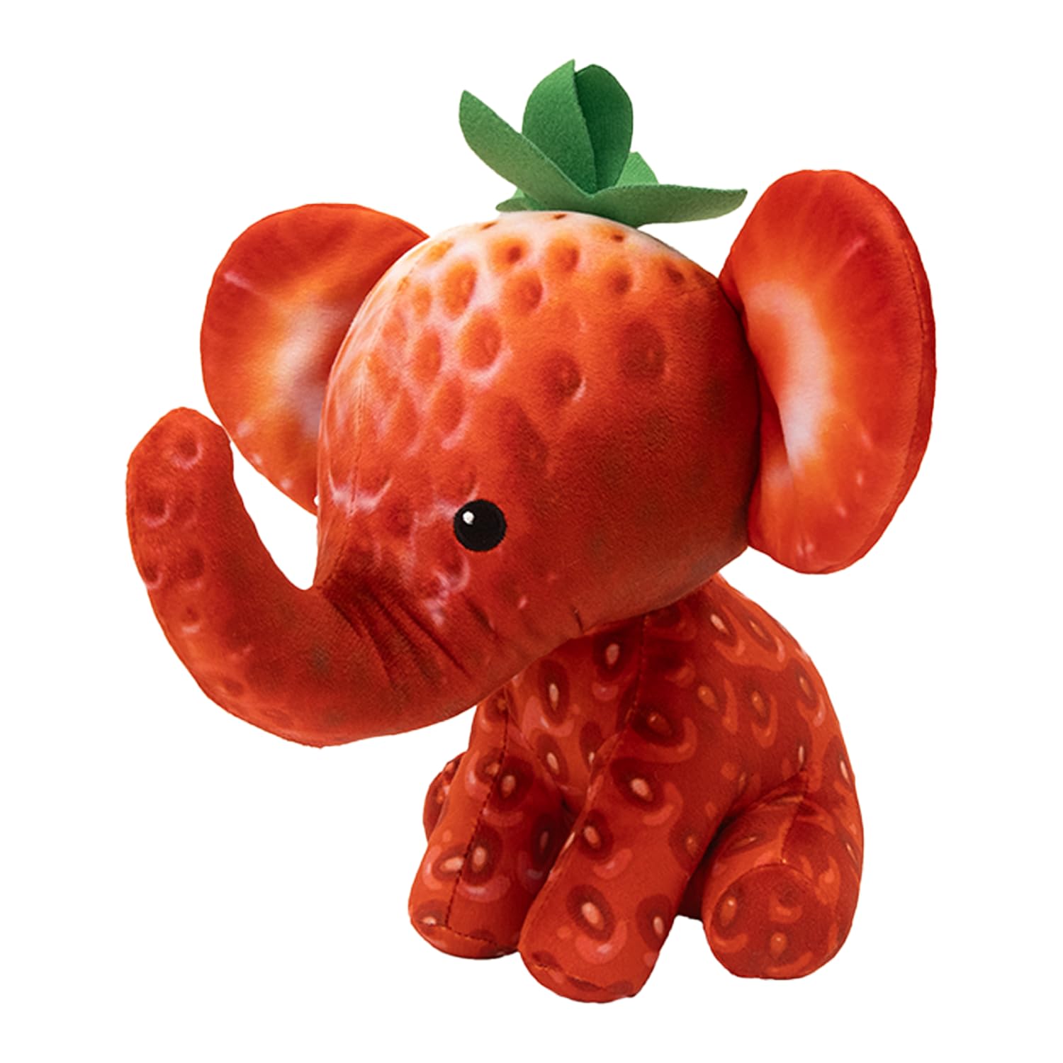 FOODIBLES Strawberry Elephant Plush Toy - Scented Fruity Stuffed Animal, 20cm