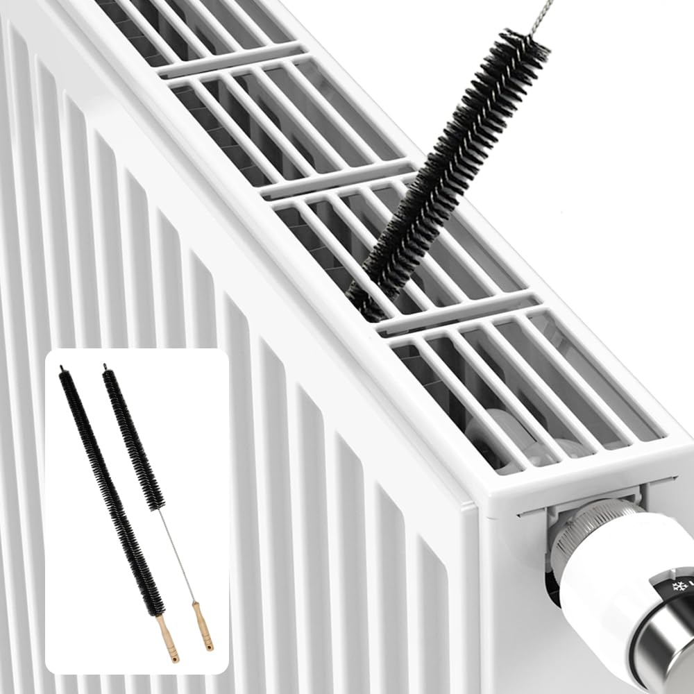 Armo - Pack of 2 Long Radiator Brushes Heavy Duty Flexible Cleaning Tool