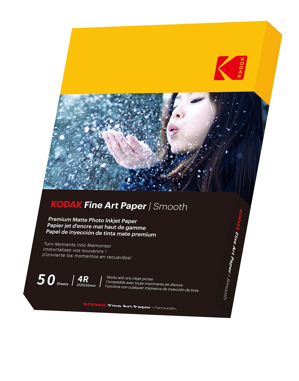 KODAK Fine Art Matte Photo Paper - 50 Sheets A6 | 180 g/m² | Inkjet Compatible 2